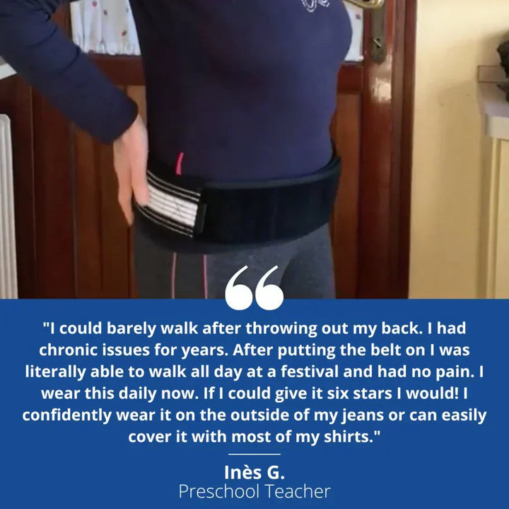 Therapeutic Sciatica Relief Belt for physical therapy & spinal alignment.
