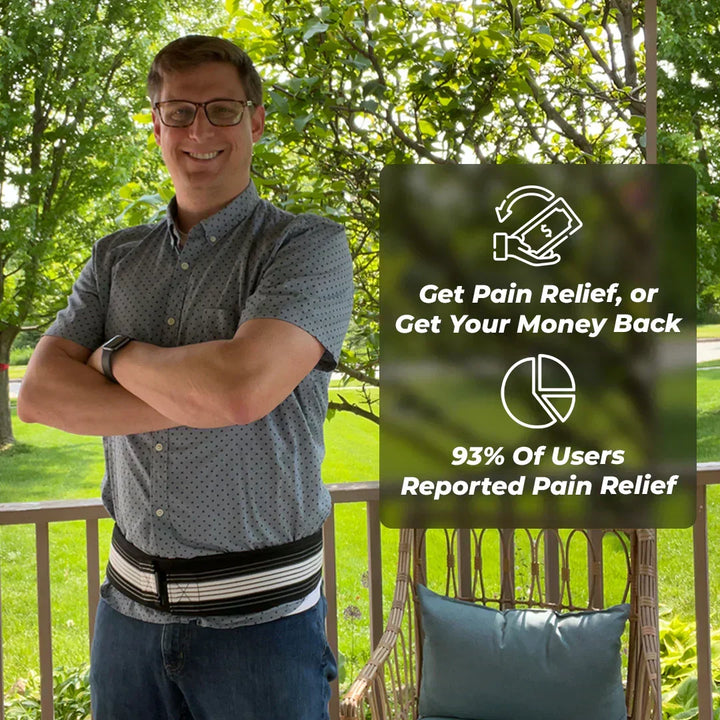 Physical Therapy aid: Sciatica Relief Belt for lumbar and hip support.