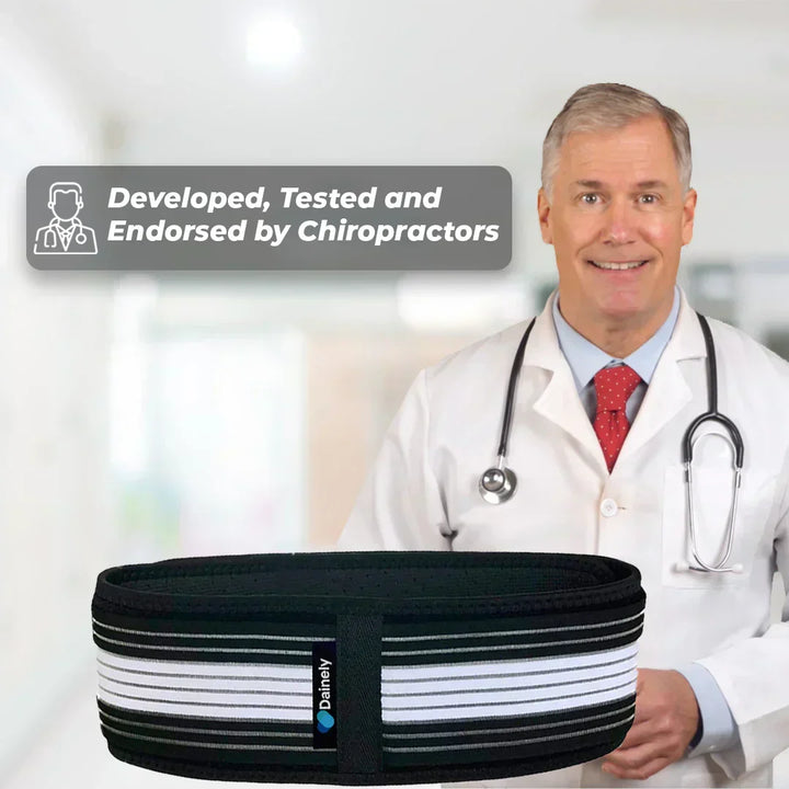 Comfortable Compression Belt for lower back and SI joint pain management.
