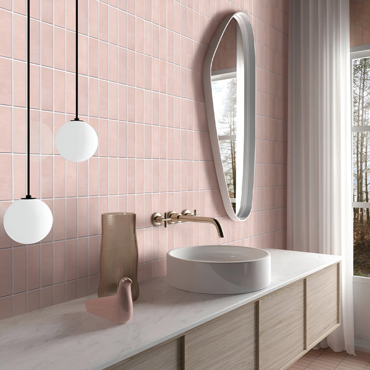 Trendy, durable, water-resistant 3D ceramic look wall panels. Self-adhesive for modern home decor.