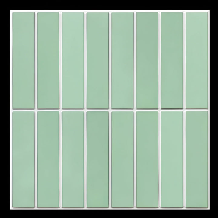 Decorative 3D ceramic look wall panels, self-adhesive for kitchen, bathroom, or living room decor.