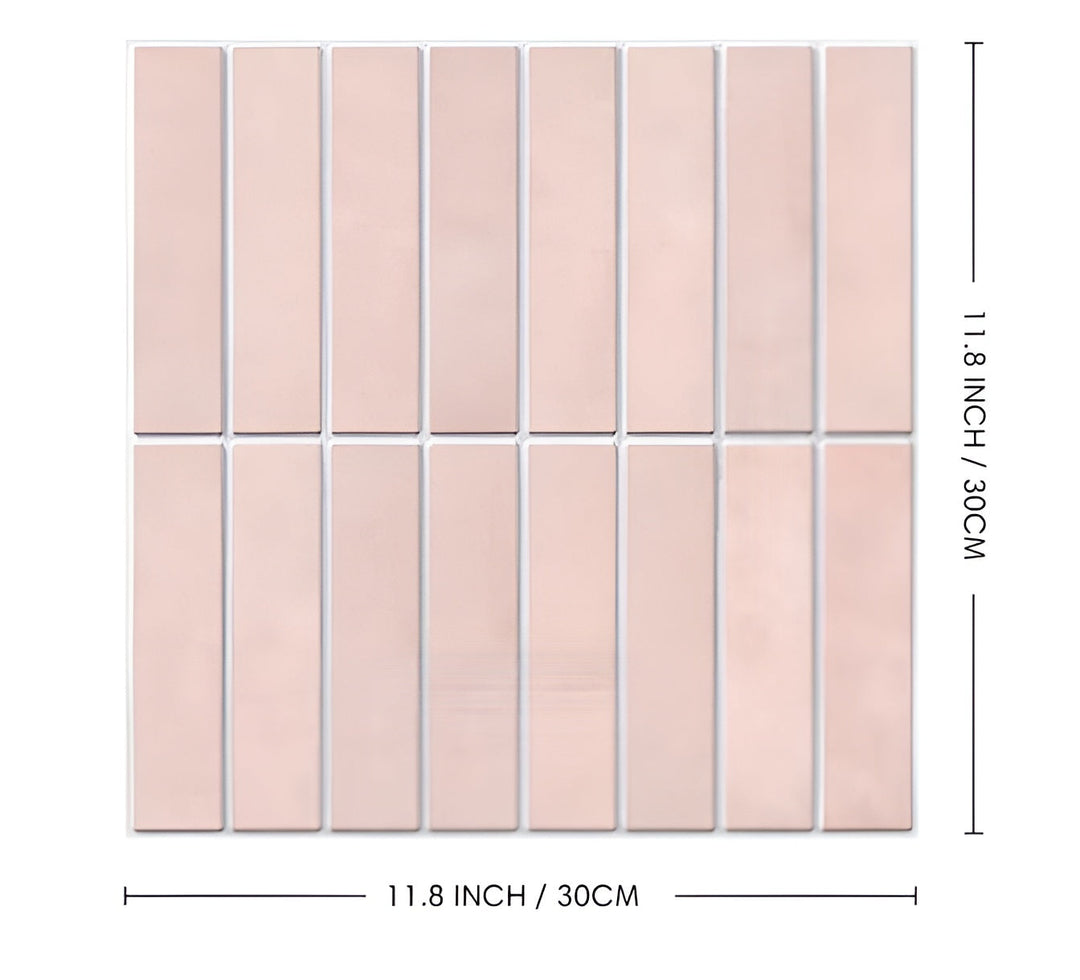 Stylish self-adhesive 3D ceramic look wall panels, peel & stick for a quick modern home upgrade.