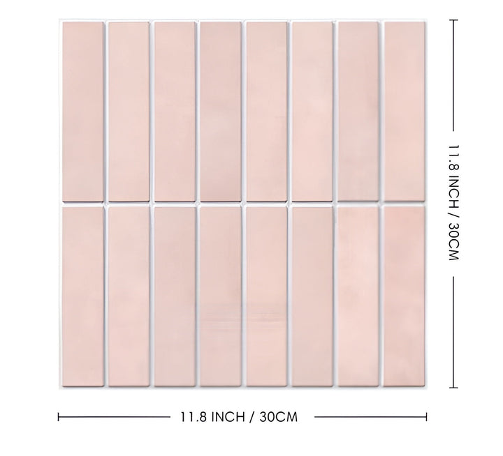 Stylish self-adhesive 3D ceramic look wall panels, peel & stick for a quick modern home upgrade.