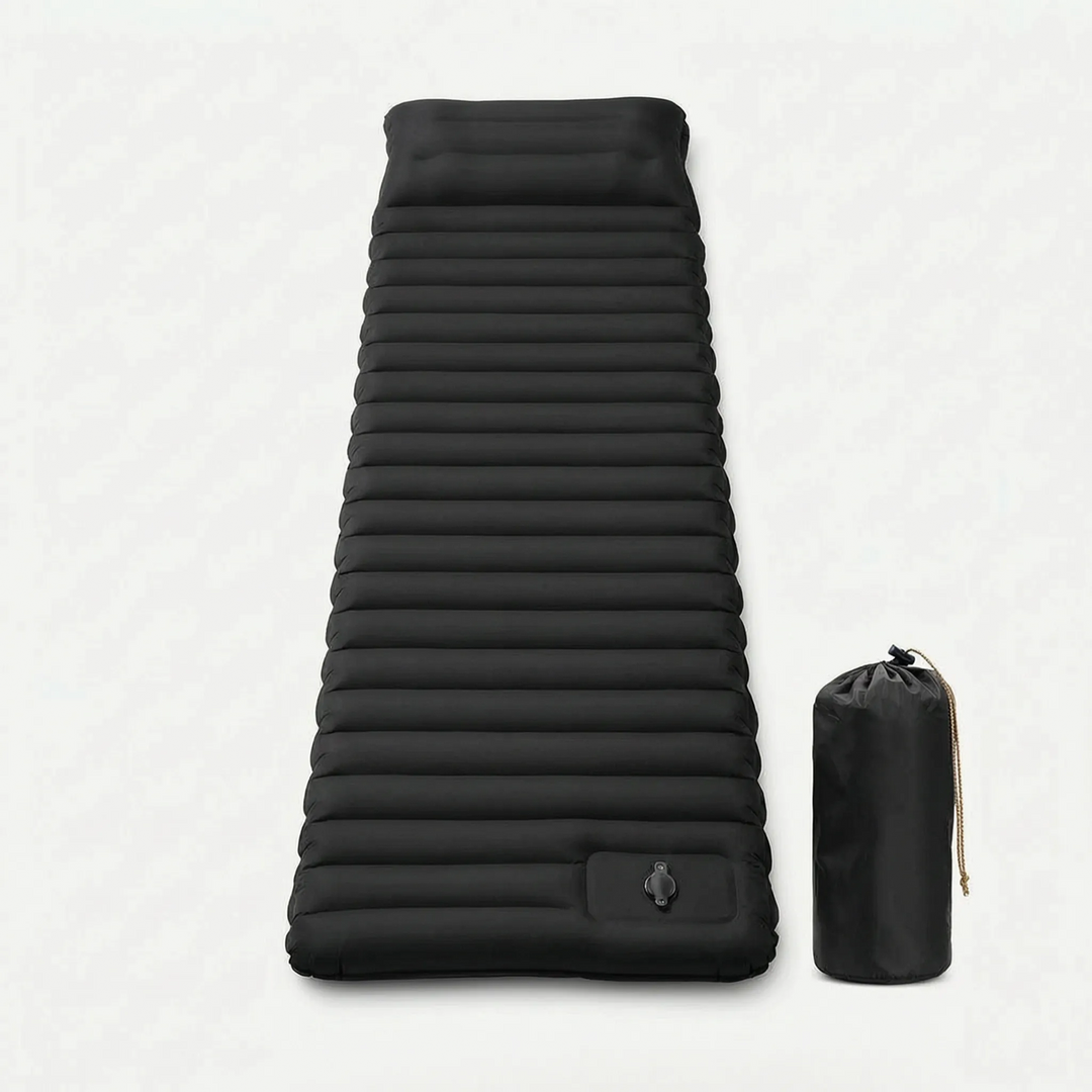 Insulated self-inflating sleeping pad for comfortable outdoor camping & hiking. Lightweight & easy to use.