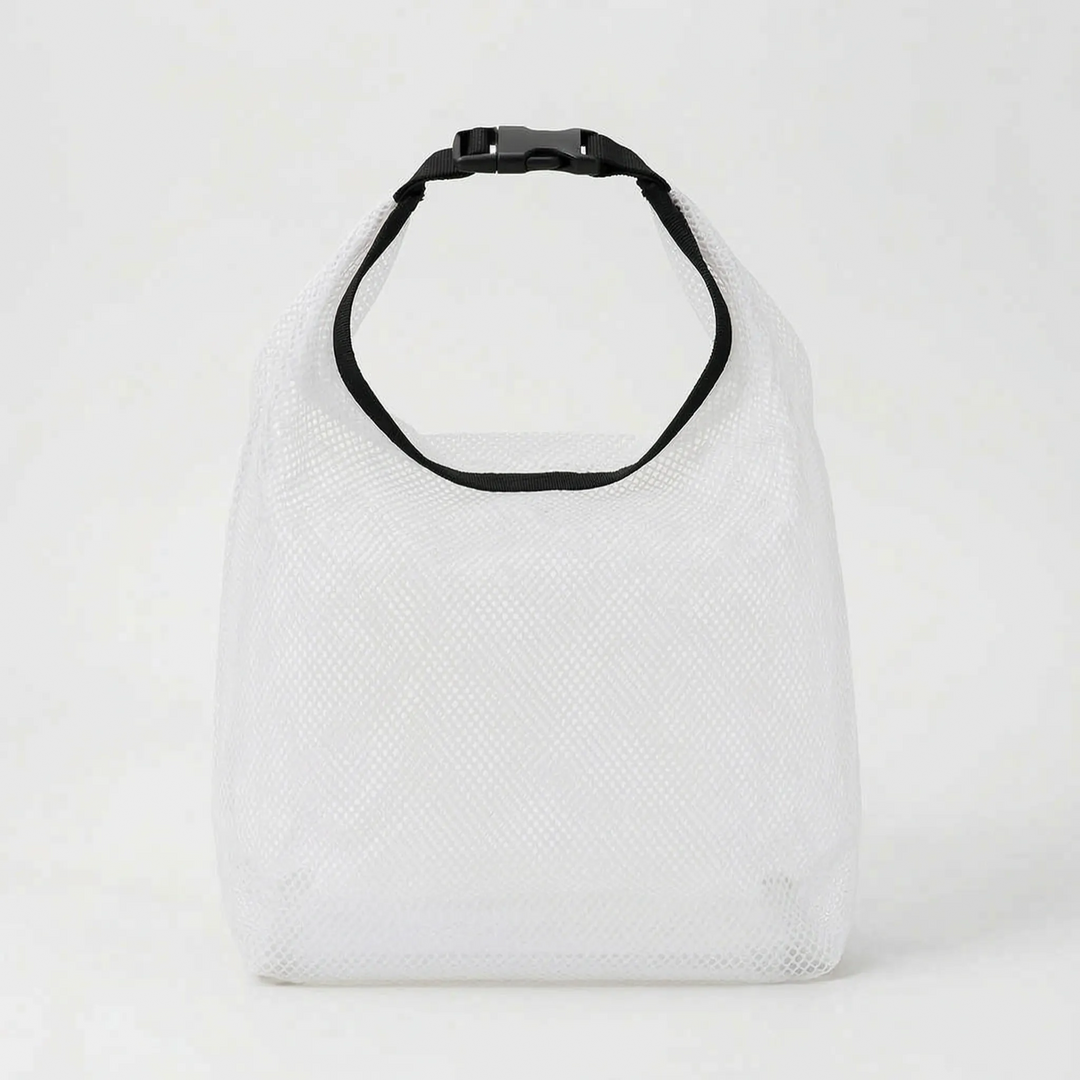 Visible essentials in this clear travel storage bag. Ideal cosmetic, toiletry, & travel accessories organizer.