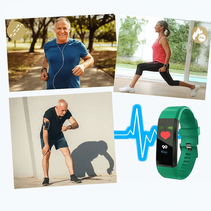 Wearable tech: GPS tracking smart watch for seniors, featuring fall detection and emergency alerts.