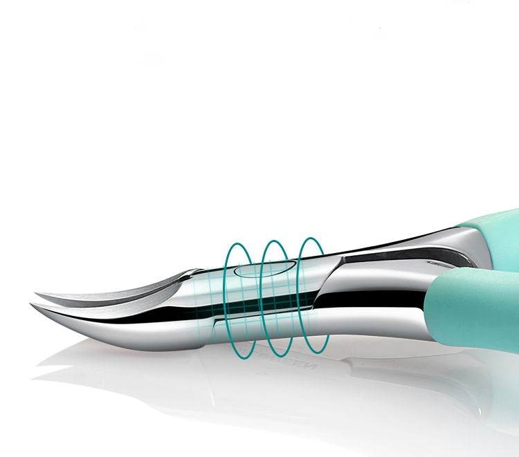 Precision anti-splash toenail clipper for seniors, expertly cuts thick & ingrown nails. Essential foot health pedicure tool.