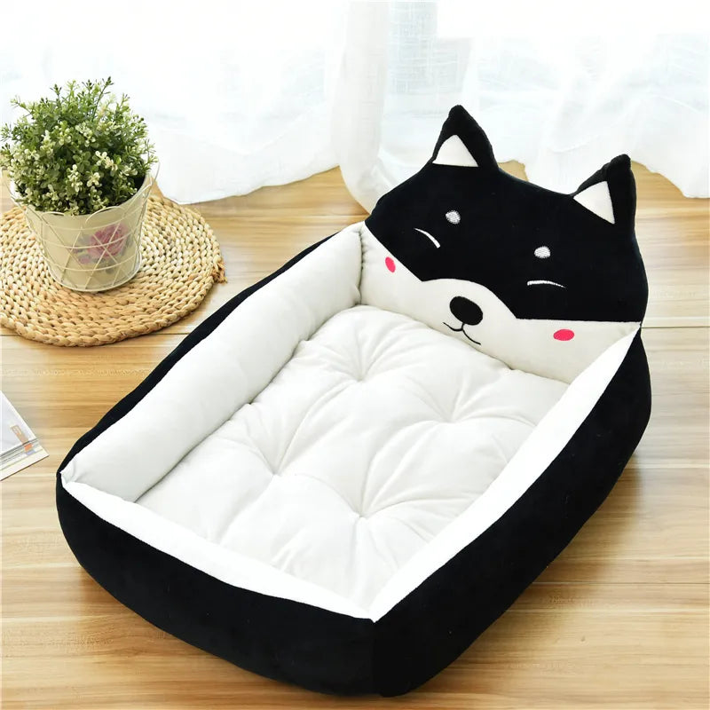 Luxurious tiger head pet bed, super soft, perfect for small dogs and cats to relax
