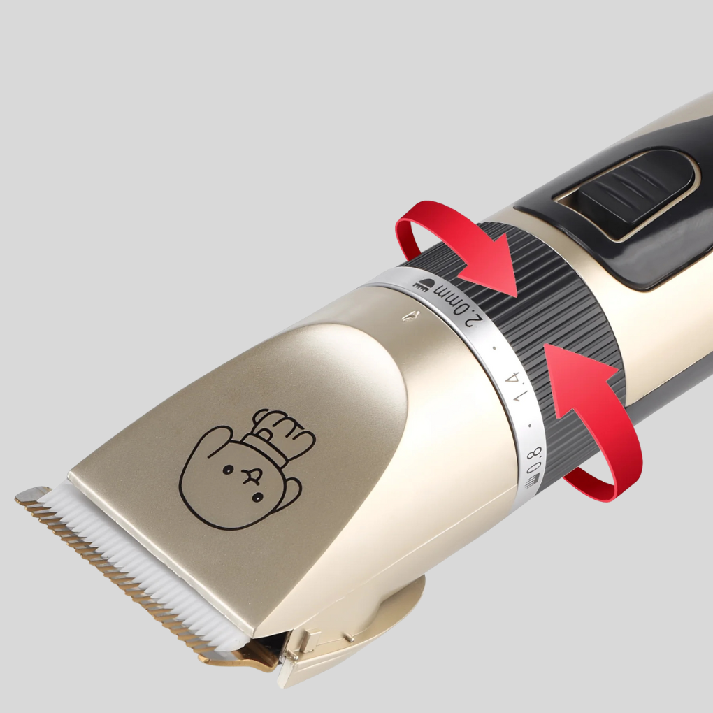 Cordless animal shaver, a low noise pet clipper for professional or home dog and cat grooming