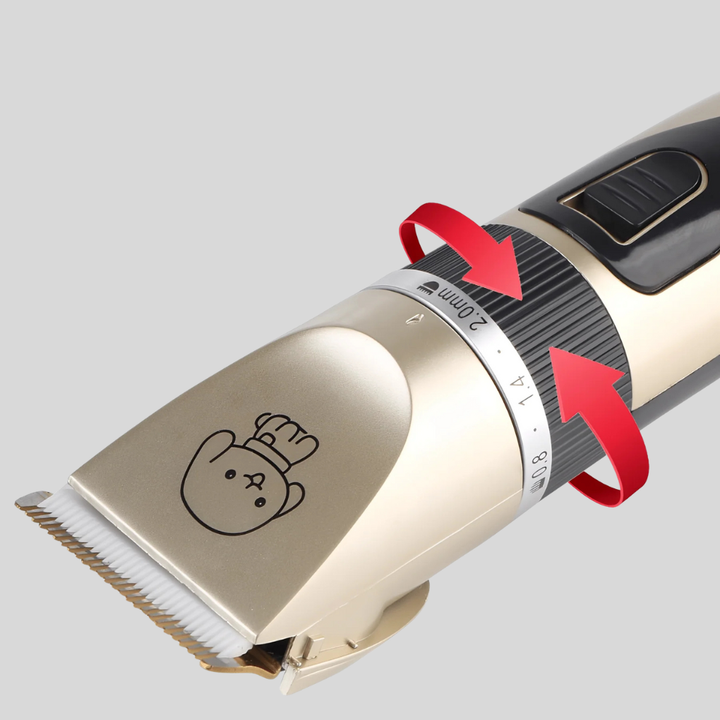 Cordless animal shaver, a low noise pet clipper for professional or home dog and cat grooming