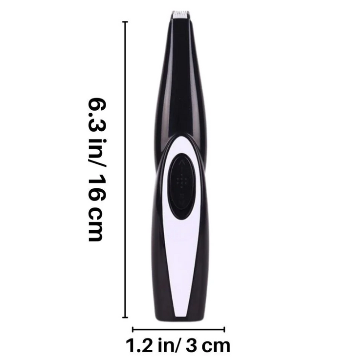 Rechargeable pet shaver for dogs and cats, silent operation for home use