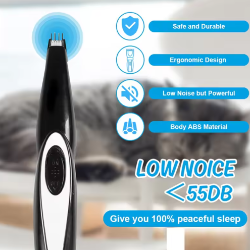 Pet care tool: silent hair cliipers with ceramic blade for gentle grooming
