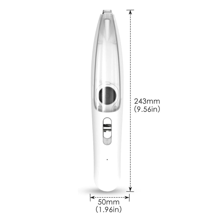 Complete set: silent vacuum pet trimmer, charging dock, and grooming accessories for pets