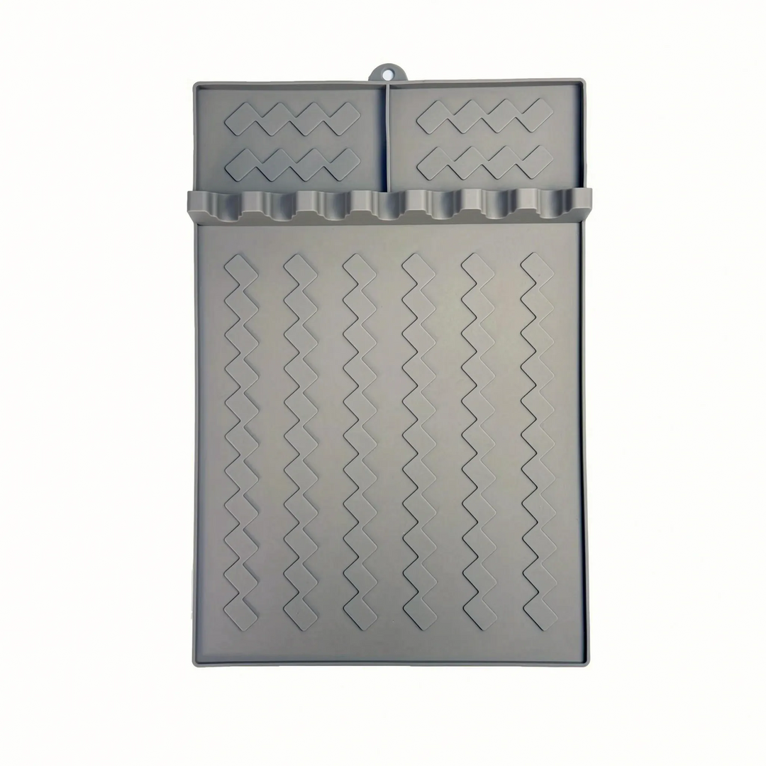 Multipurpose silicone cooking tool rest for grilling. Protects counters & keeps your clean grill setup organized.