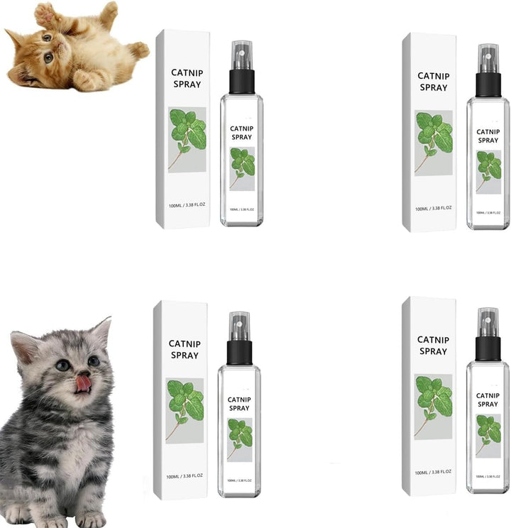 Ingredients label on Silvervine pet spray, highlighting natural cat behavior support