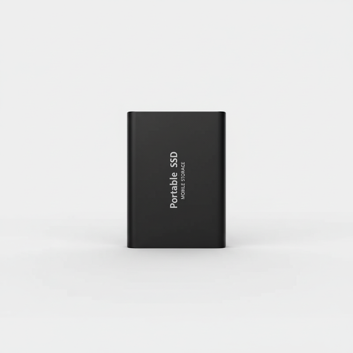 Portable 128TB External SSD, a compact mobile accessory for fast data transfer & reliable backup via USB-C.