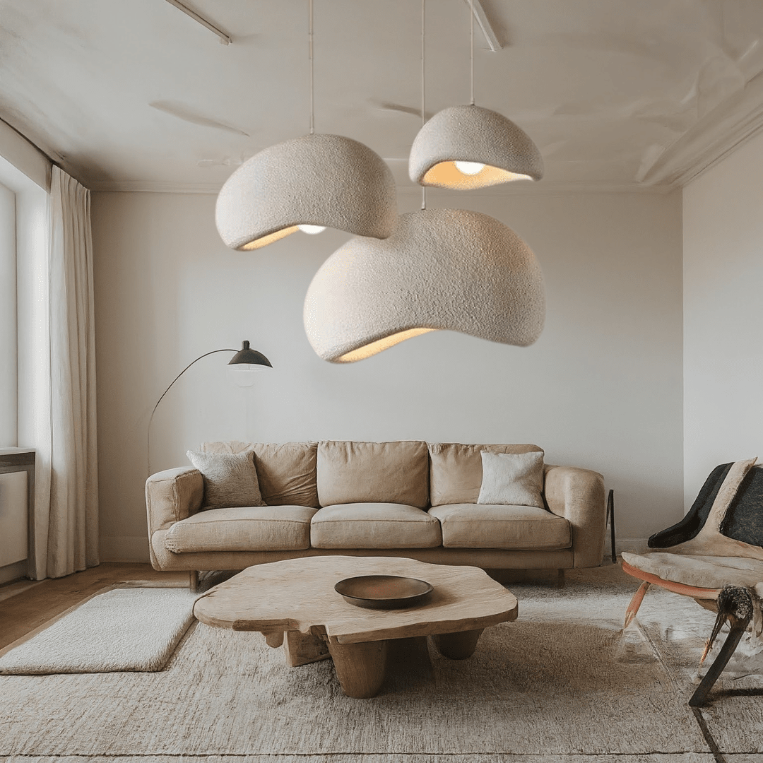 Sleek modern LED pendant light, dimmable with adjustable height, perfect for contemporary interior design.