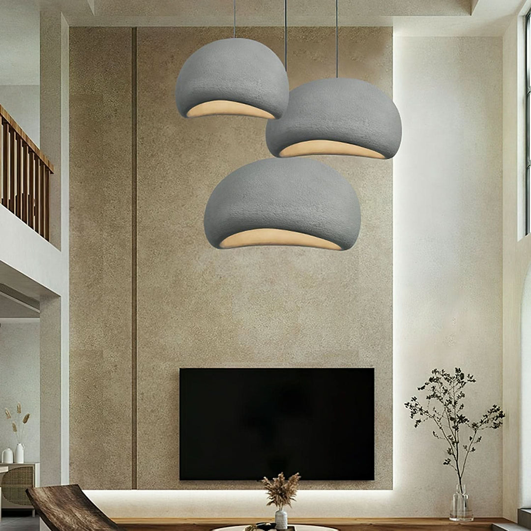 Contemporary energy-efficient LED pendant, dimmable and height-adjustable, ideal for modern interiors.