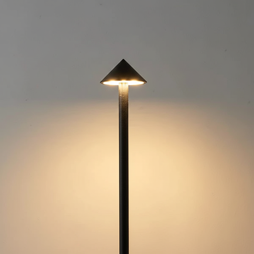 Rechargeable LED table lamp, casting a relaxing warm glow for a cozy home ambiance.