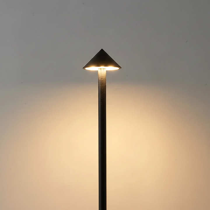 Rechargeable LED table lamp, casting a relaxing warm glow for a cozy home ambiance.