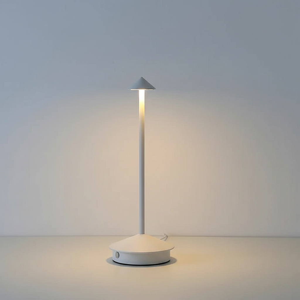 Versatile portable LED lamp, ideal for indoor use, creating a stylish and relaxing atmosphere.