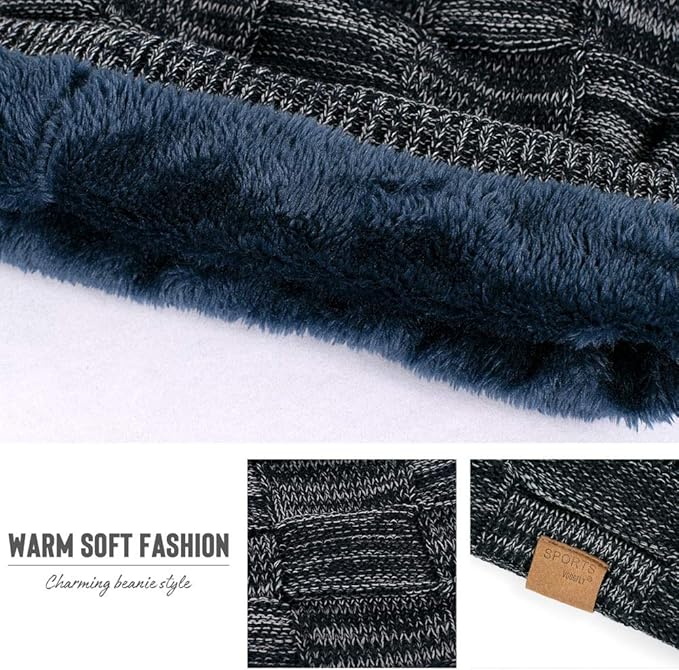 Embrace winter comfort with this cozy unisex slouchy knitted beanie, a versatile fashion accessory.
