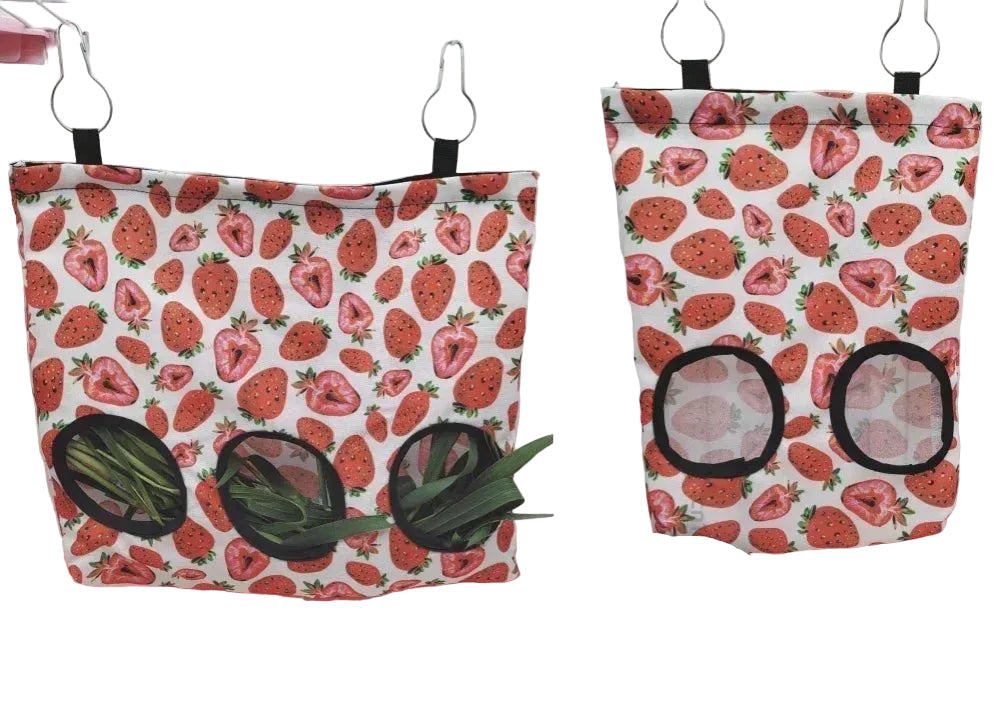 Hay bag for pet cage, Oxford fabric, designed for rabbits, guinea pigs, and hamsters