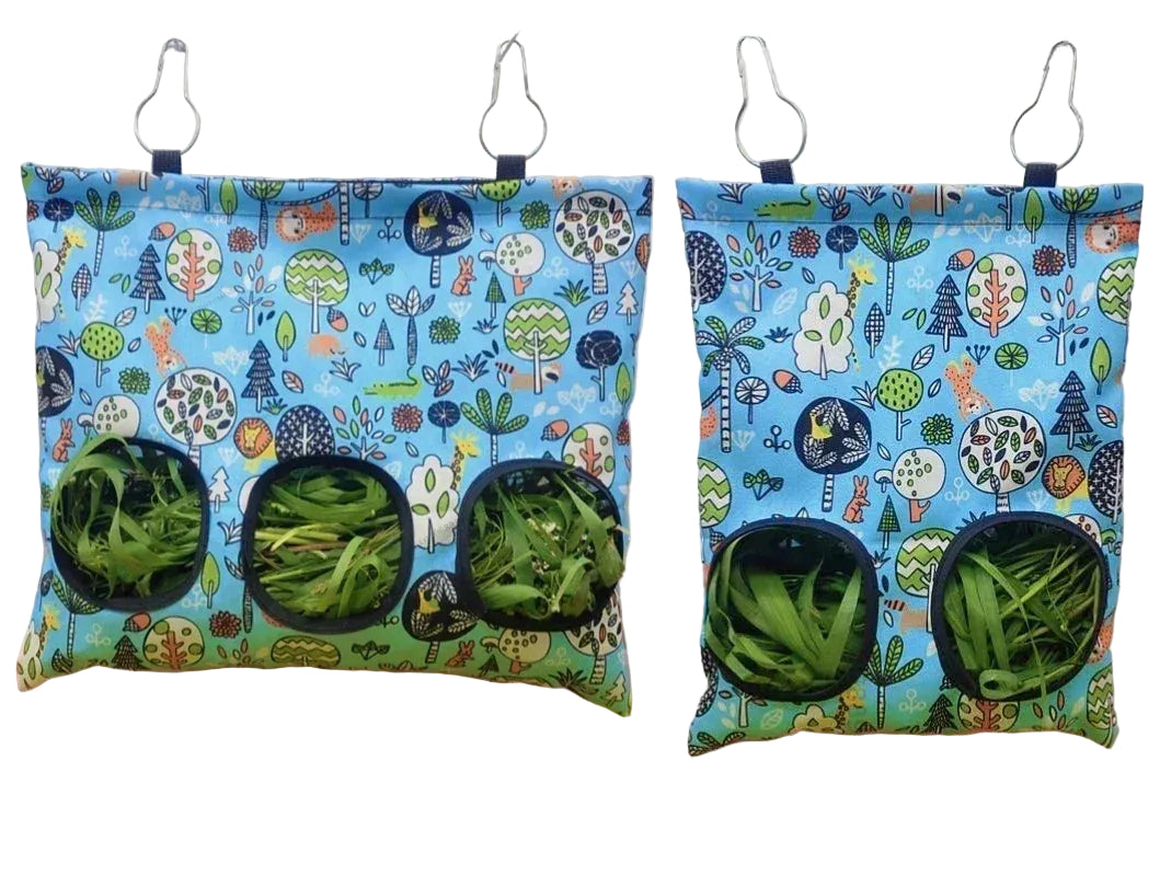 Oxford fabric small animal hay bag, promotes natural foraging, reduces waste