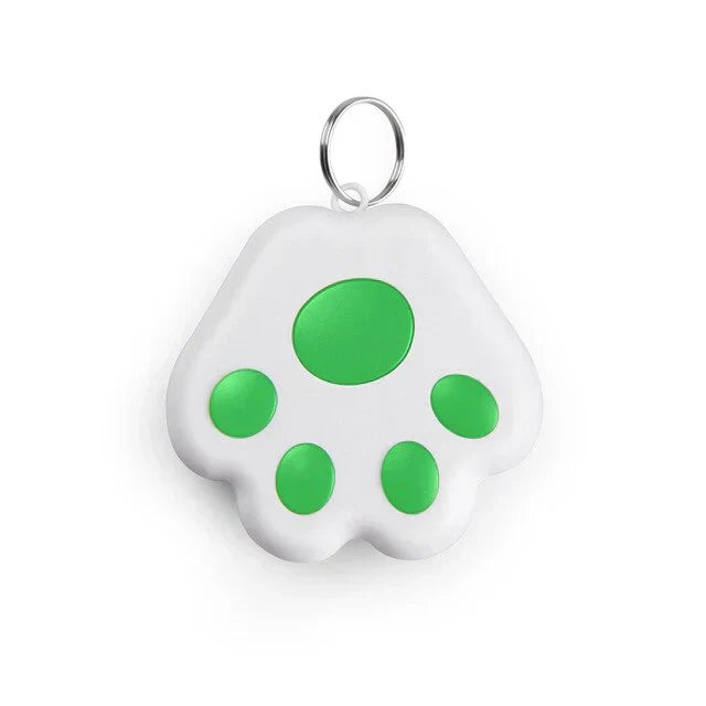 Dog running in a park with a pet GPS tracker on its collar, emphasizing freedom and peace of mind. Dog safety.