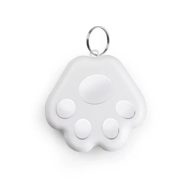 Group of pet GPS trackers in various colors, showcasing stylish options for dog and cat owners. Pet accessories.