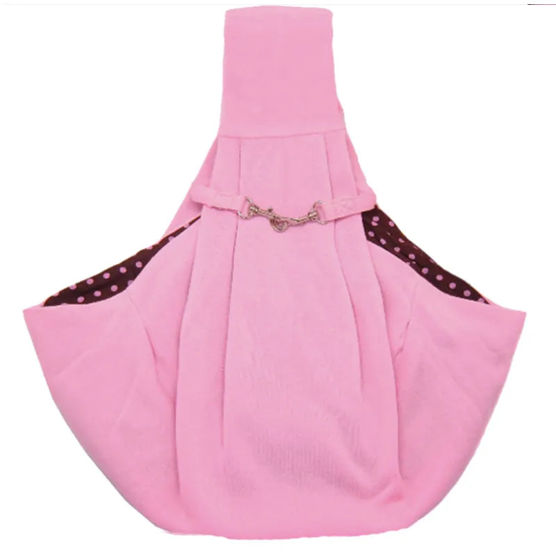 Travel pet sling for small dogs offering secure and portable transport in vehicle