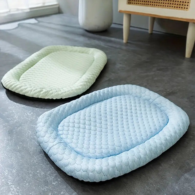 Memory foam dog bed providing orthopedic support and cooling comfort for small dogs