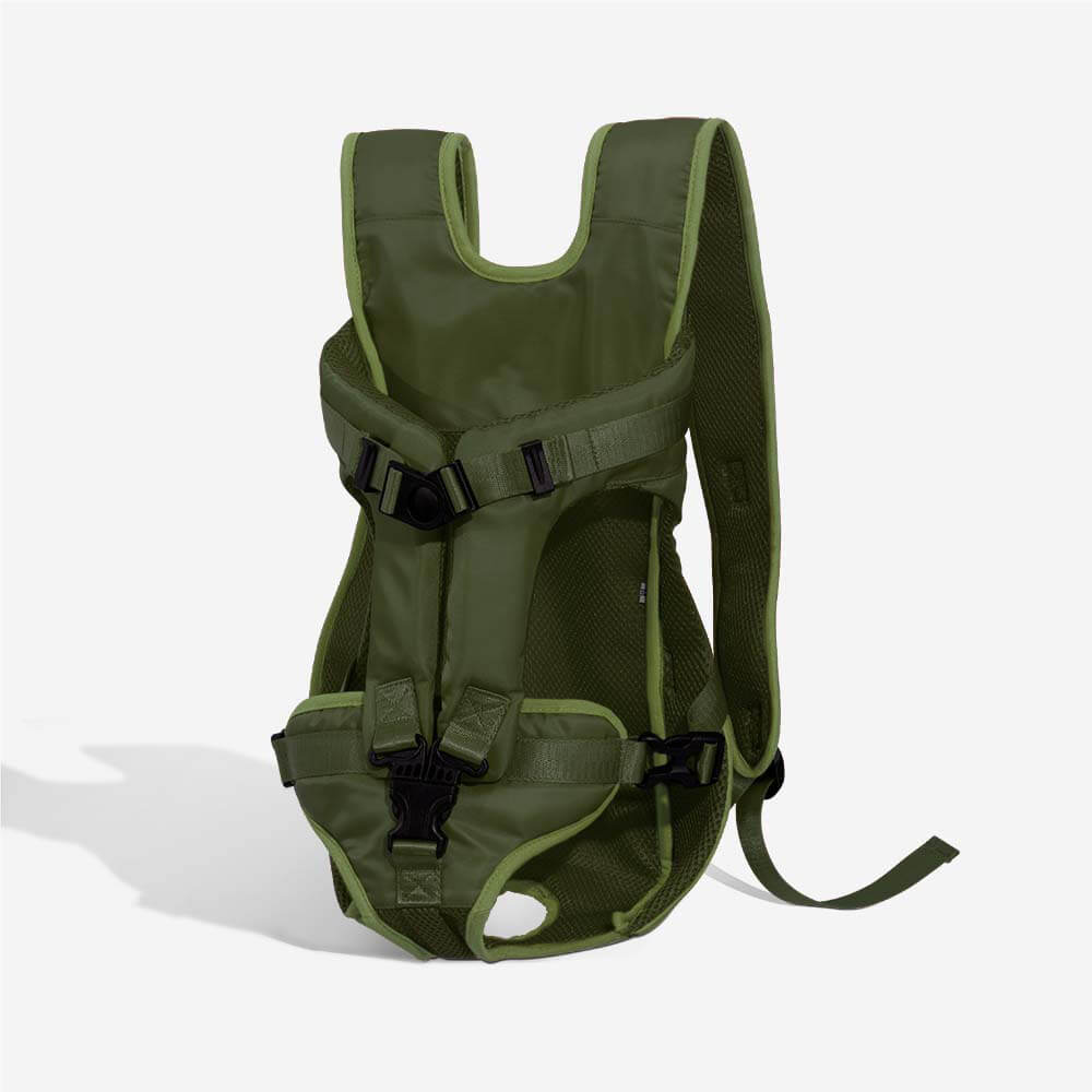 Waterproof dog carrier backpack with mesh windows for small dogs, adjustable straps for comfort