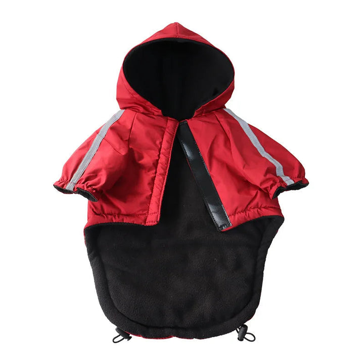 Reflective small pet jacket, waterproof and cozy for winter walks