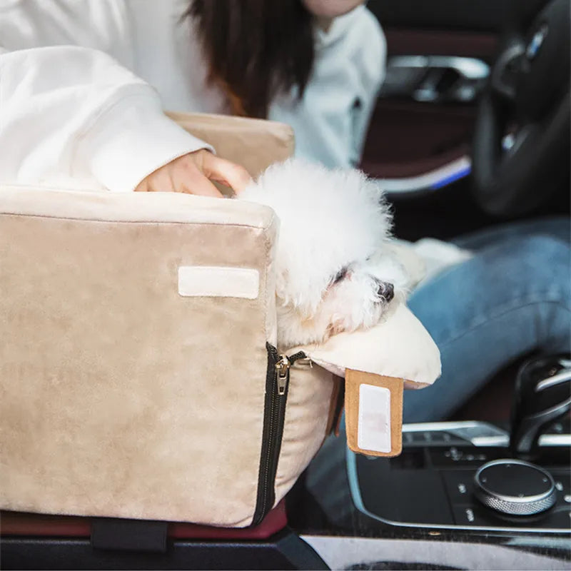 Versatile pet car accessory: secure dog car seat carrier for small pets