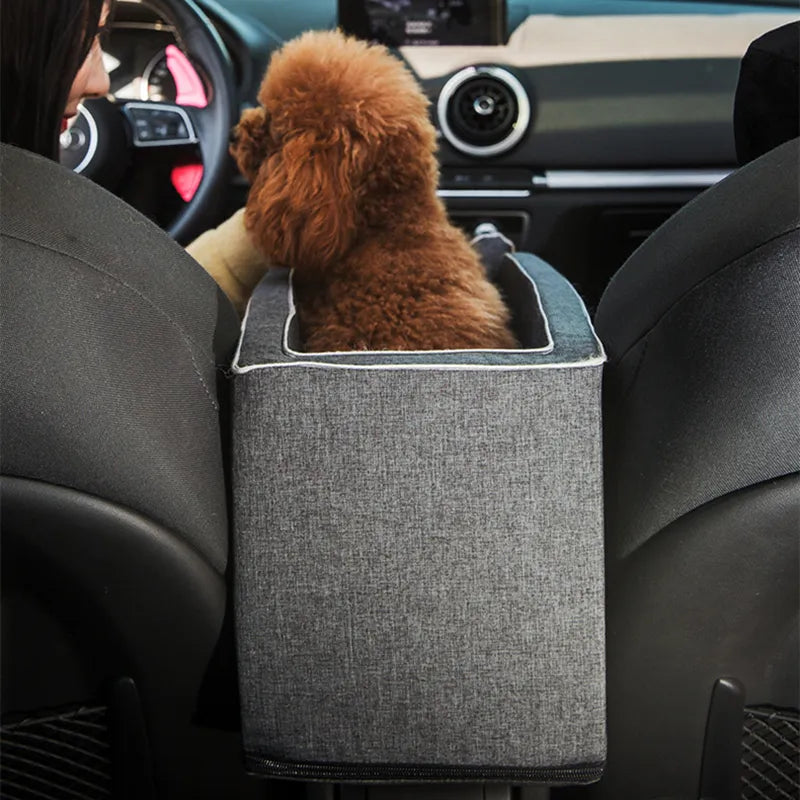 Small pet car seat carrier for secure and comfortable travel, keeping pets safe in cars
