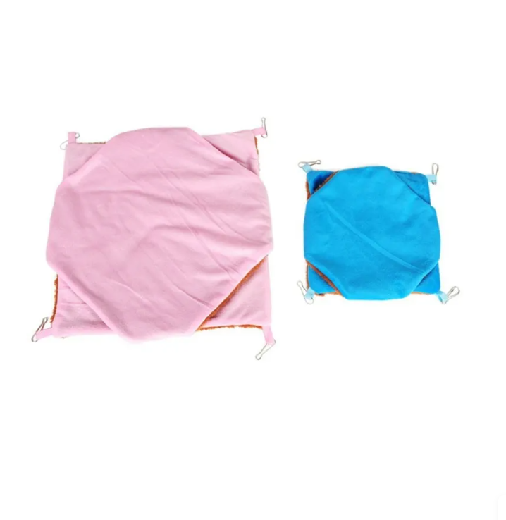 Cozy fabric sleeping cave, a hanging hammock bed designed for small pet comfort