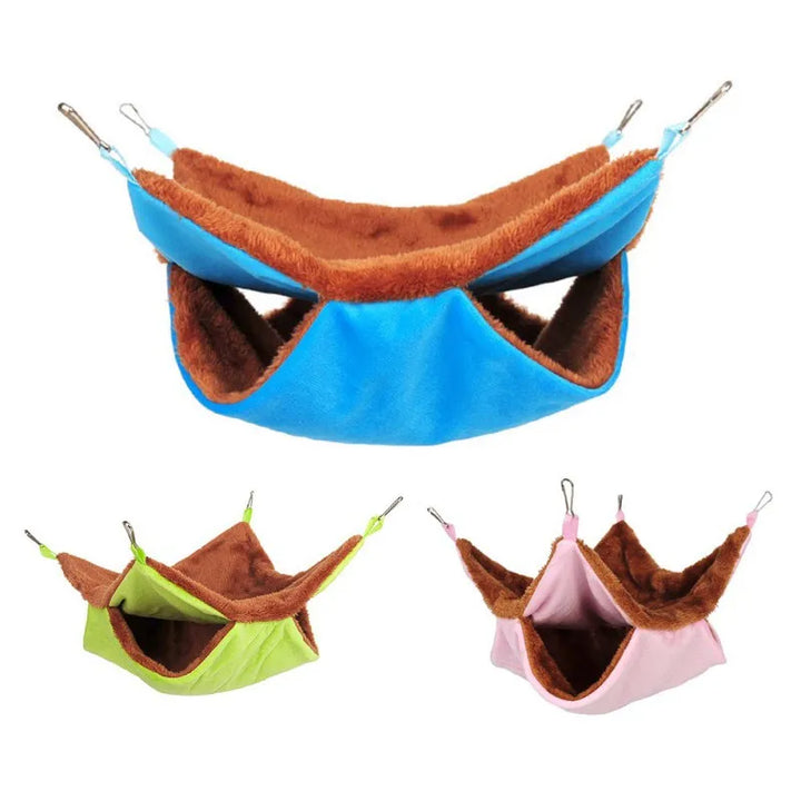 Small animal pet hammock, a cozy fabric hanging bed for cage decor