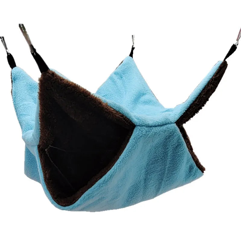Rodent hanging bed, a comfortable and soft fabric pet hammock for small pets
