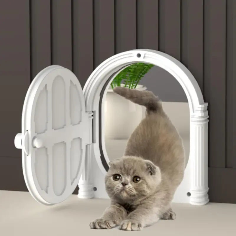 Interactive cat toy, small pet decorative front door, classic design with a welcoming feel for active cats.