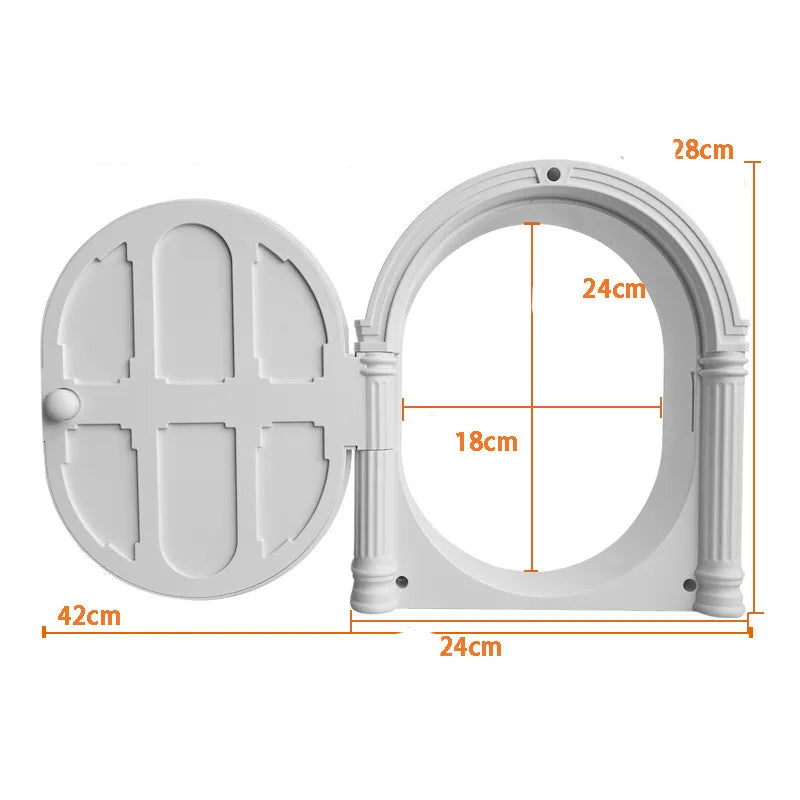 Brown classic design small pet decorative front door cat toy, an interactive and enriching pet product.