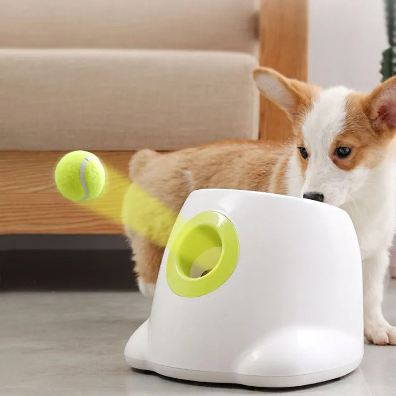Interactive pet toy: Smart automatic ball launcher with infrared sensor for endless dog exercise