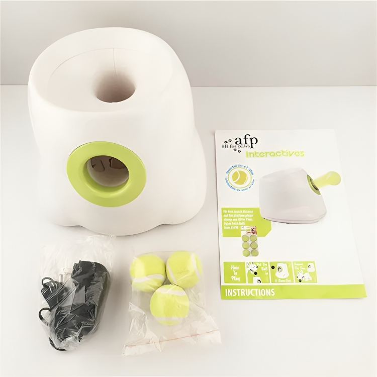 Dog toy: Automatic ball launcher with infrared sensor for smart pet fetch and active play