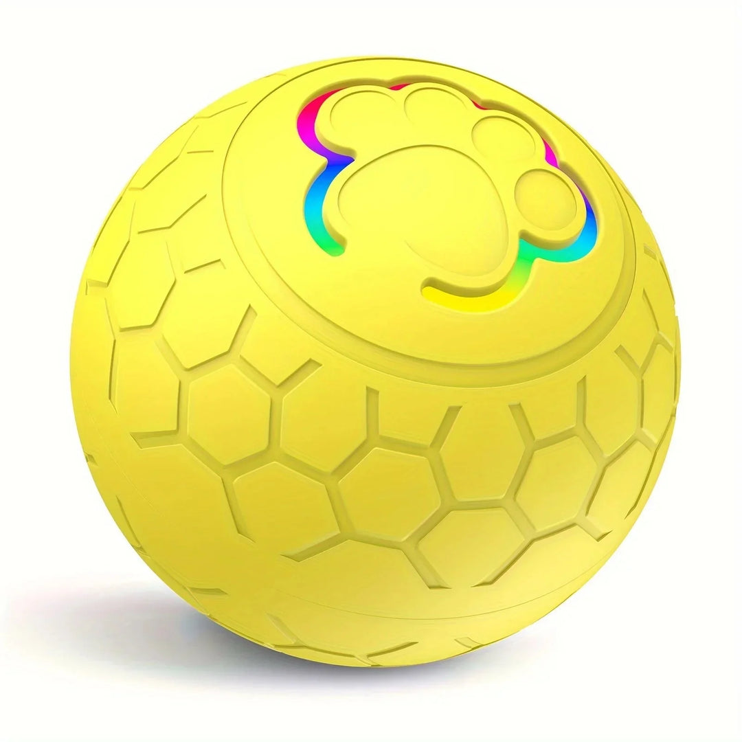 Interactive bouncing and rolling pet toy ball, smart automatic entertainment for cats