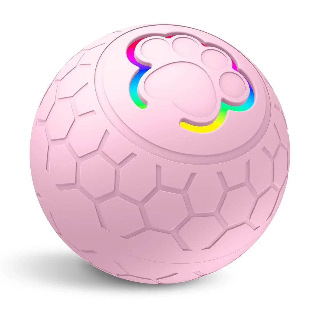 Durable pettoy, automatic rolling and bouncing ball with built-in LED for active dogs