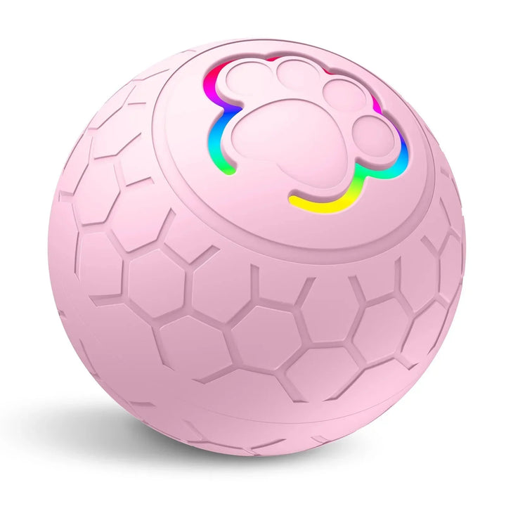 Durable pettoy, automatic rolling and bouncing ball with built-in LED for active dogs