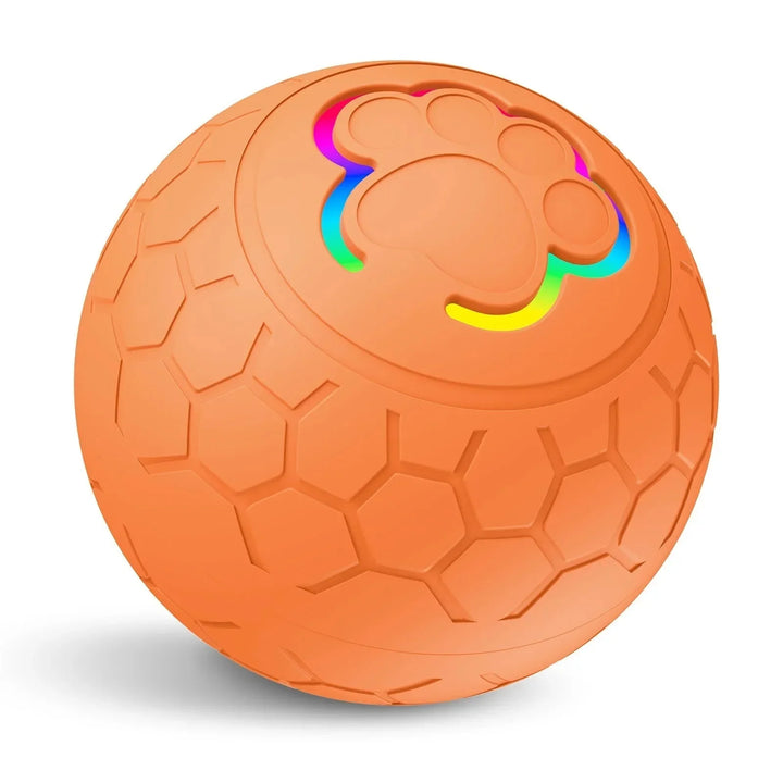 Smart automatic pet toy for dogs and cats, interactive rolling bouncing action, rechargeable