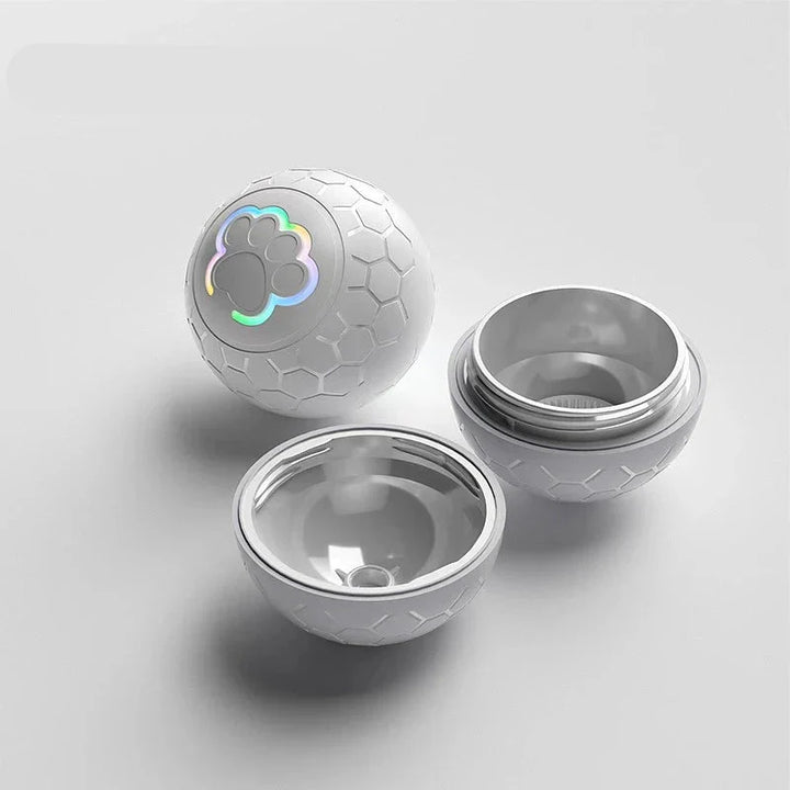 LED light-up interactive pet toy ball, automatic rolling and bouncing for play and entertainment