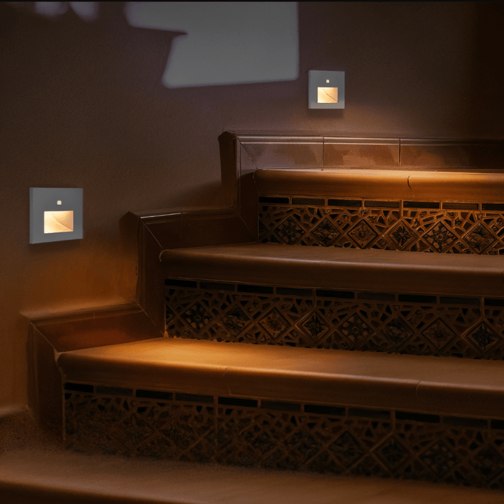 Sleek LED stair light for home decor, featuring a smart motion sensor for optimal safety.