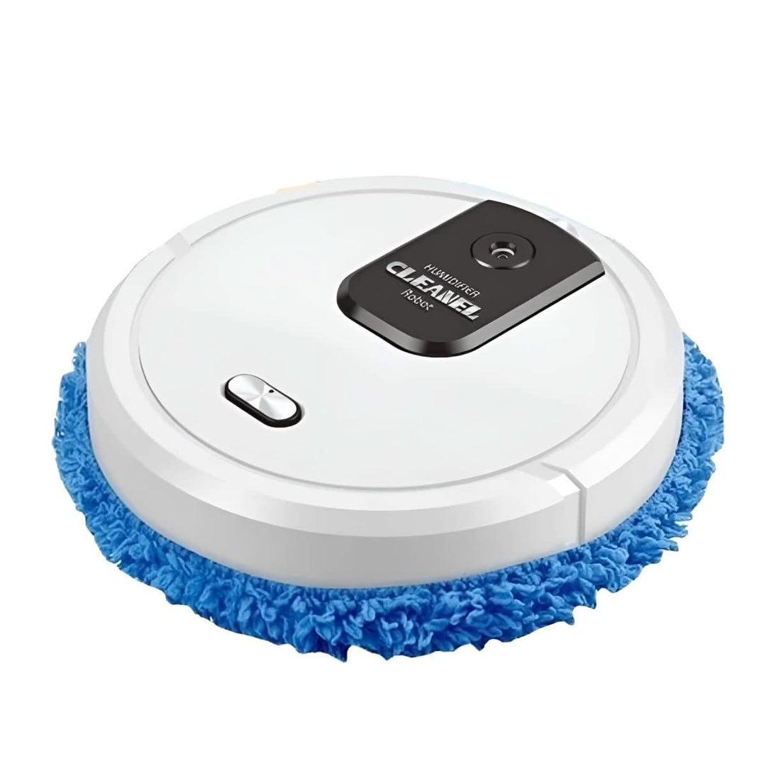 Powerful smart robot mop, deep cleaning for hardwood, effective on carpets.